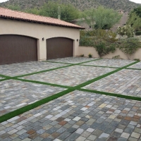 Artificial Turf Installation San Geronimo, California Landscape Rock, Front Yard Landscaping