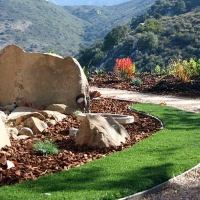 Grass Installation Crockett, California Landscape Rock, Front Yard Design