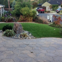 Installing Artificial Grass Seacliff, California Landscape Design, Front Yard Landscaping Ideas