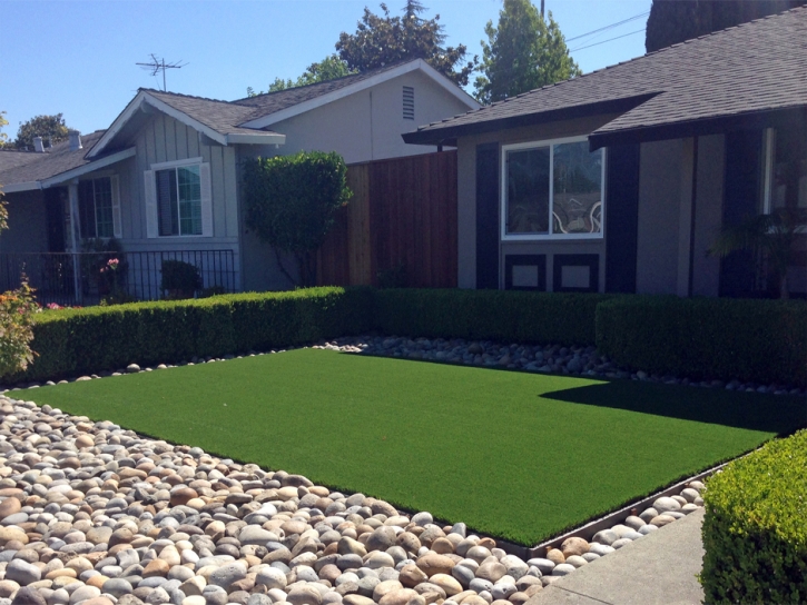 Artificial Grass Atherton, California Home And Garden, Front Yard Design