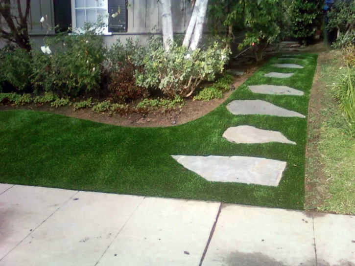 Grass Carpet Soquel, California Paver Patio, Front Yard Design