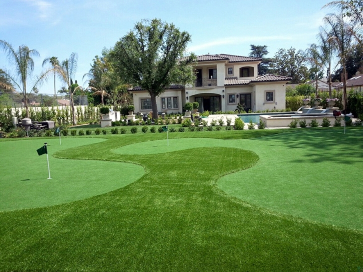 Synthetic Lawn Lockeford, California Backyard Deck Ideas, Front Yard Design