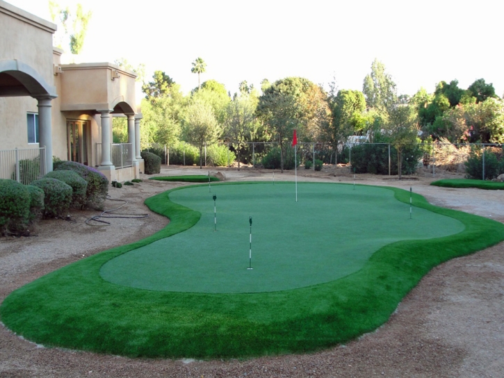 Synthetic Turf Salida, California Home Putting Green, Backyard